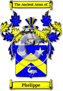 Phelippe Family Crest Download (JPG) Legacy Series - 600 DPI