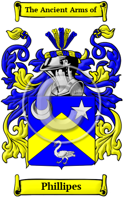 Phillipes Family Crest/Coat of Arms