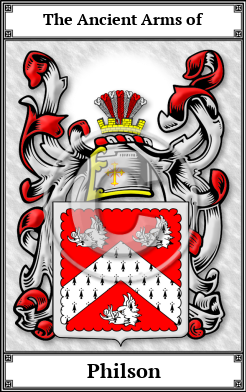 Philson Family Crest Download (JPG) Book Plated - 300 DPI