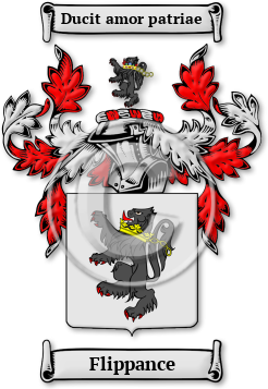 Flippance Family Crest Download (jpg) Legacy Series - 150 DPI