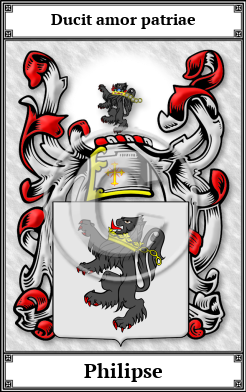 Philipse Family Crest Download (JPG)  Book Plated - 150 DPI