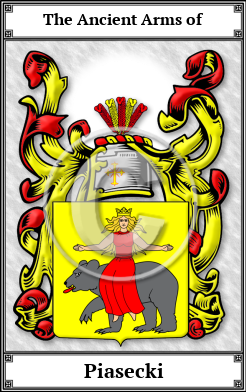 Piasecki Family Crest Download (JPG) Book Plated - 600 DPI