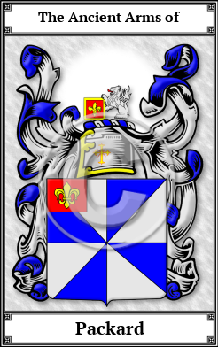 Packard Family Crest Download (JPG)  Book Plated - 150 DPI