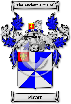 Picart Family Crest Download (JPG) Legacy Series - 300 DPI