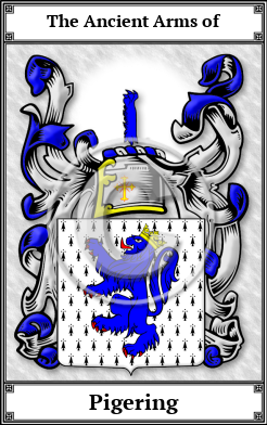 Pigering Family Crest Download (JPG)  Book Plated - 150 DPI