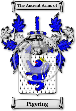 Pigering Family Crest Download (jpg) Legacy Series - 150 DPI