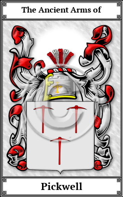Pickwell Family Crest Download (JPG) Book Plated - 600 DPI