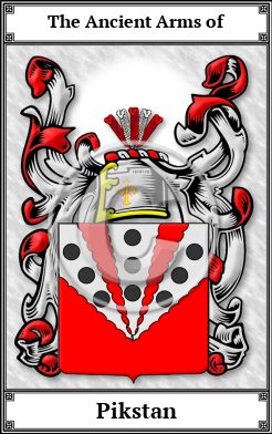 Pikstan Family Crest Download (JPG) Book Plated - 600 DPI