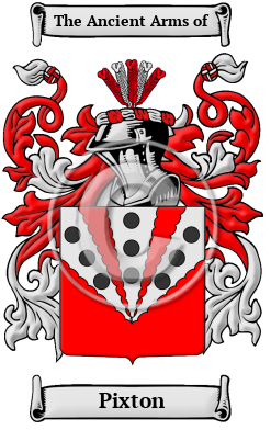 Pixton Family Crest/Coat of Arms