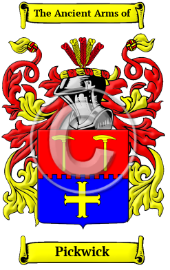 Pickwick Family Crest/Coat of Arms