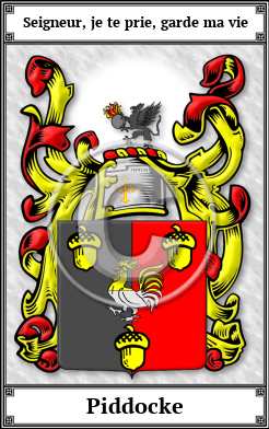 Piddocke Family Crest Download (JPG)  Book Plated - 150 DPI