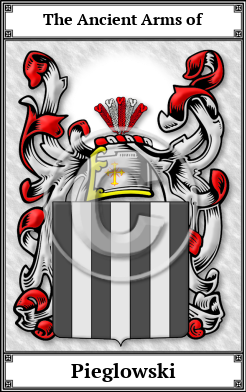 Pieglowski Family Crest Download (JPG) Book Plated - 600 DPI