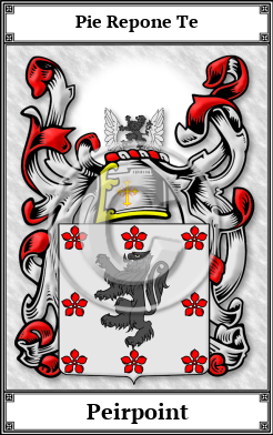 Peirpoint Family Crest Download (JPG)  Book Plated - 150 DPI