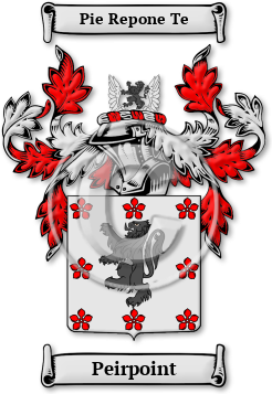 Peirpoint Family Crest Download (jpg) Legacy Series - 150 DPI