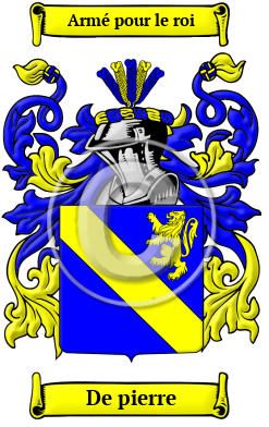 De pierre Family Crest/Coat of Arms