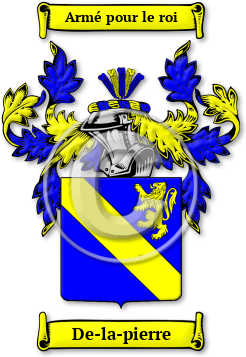 De-la-pierre Family Crest Download (jpg) Legacy Series - 150 DPI