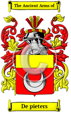 De pieters Family Crest Download (JPG) Heritage Series - 300 DPI