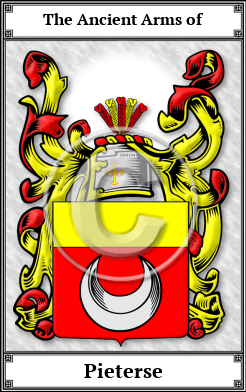 Pieterse Family Crest Download (JPG)  Book Plated - 150 DPI