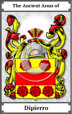 Dipierro Family Crest Download (JPG)  Book Plated - 150 DPI