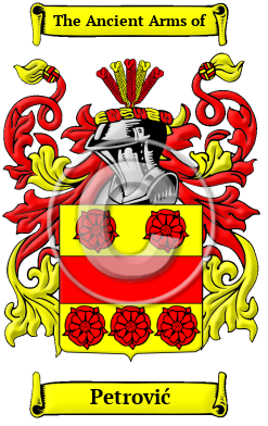 Petrović Family Crest Download (JPG) Heritage Series - 300 DPI