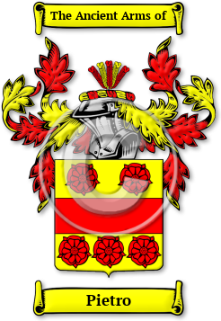 Pietro Family Crest Download (jpg) Legacy Series - 150 DPI
