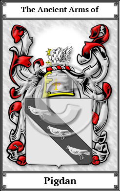 Pigdan Family Crest Download (JPG)  Book Plated - 150 DPI