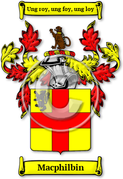 Macphilbin Family Crest Download (jpg) Legacy Series - 150 DPI