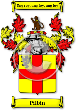 Pilbin Family Crest Download (jpg) Legacy Series - 150 DPI