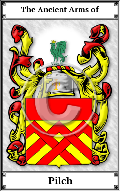 Pilch Family Crest Download (JPG)  Book Plated - 150 DPI