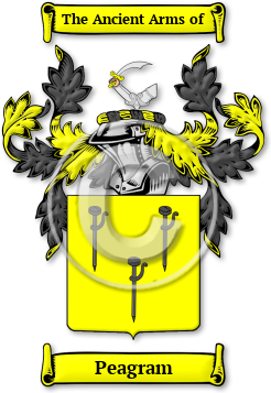 Peagram Family Crest Download (jpg) Legacy Series - 150 DPI