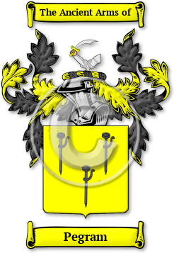 Pegram Family Crest Download (jpg) Legacy Series - 150 DPI