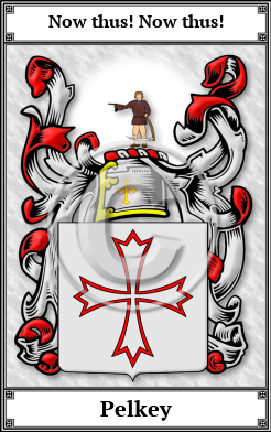 Pelkey Family Crest Download (JPG)  Book Plated - 150 DPI