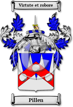 Pillen Family Crest Download (JPG) Legacy Series - 300 DPI