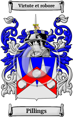 Pillings Family Crest/Coat of Arms