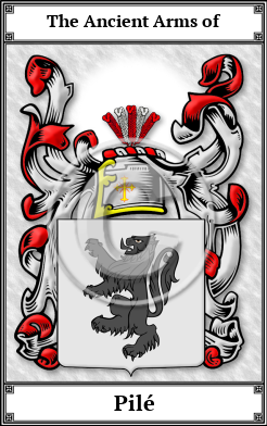 Pilé Family Crest Download (JPG)  Book Plated - 150 DPI