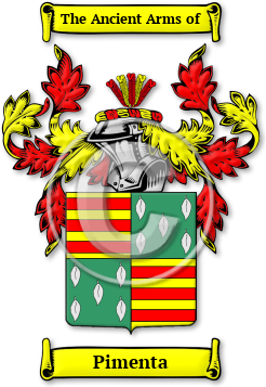 Pimenta Family Crest Download (jpg) Legacy Series - 150 DPI