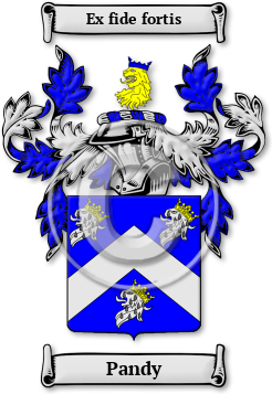 Pandy Family Crest Download (jpg) Legacy Series - 150 DPI