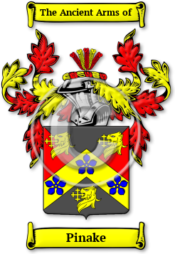 Pinake Family Crest Download (jpg) Legacy Series - 150 DPI