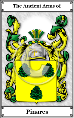 Pinares Family Crest Download (JPG)  Book Plated - 150 DPI