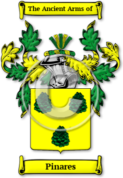 Pinares Family Crest Download (jpg) Legacy Series - 150 DPI