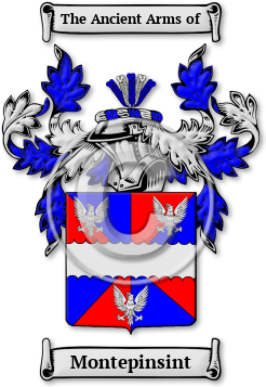 Montepinsint Family Crest Download (jpg) Legacy Series - 150 DPI