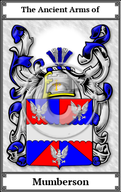 Mumberson Family Crest Download (JPG)  Book Plated - 150 DPI