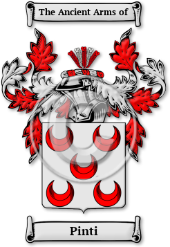 Pinti Family Crest Download (jpg) Legacy Series - 150 DPI