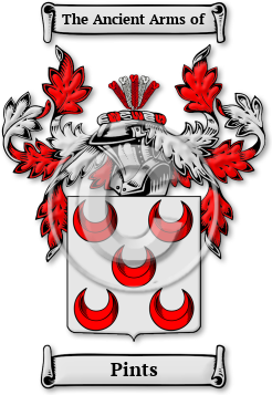 Pints Family Crest Download (jpg) Legacy Series - 150 DPI