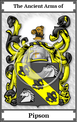 Pipson Family Crest Download (JPG)  Book Plated - 150 DPI