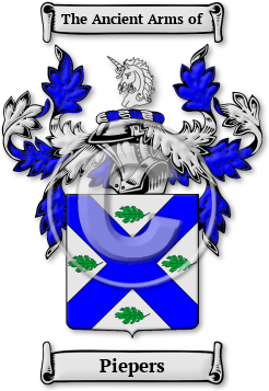 Piepers Family Crest Download (jpg) Legacy Series - 150 DPI