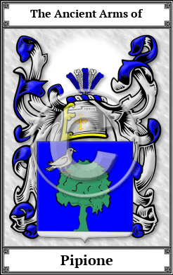 Pipione Family Crest Download (JPG)  Book Plated - 150 DPI