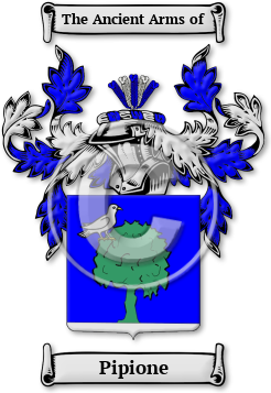 Pipione Family Crest Download (jpg) Legacy Series - 150 DPI