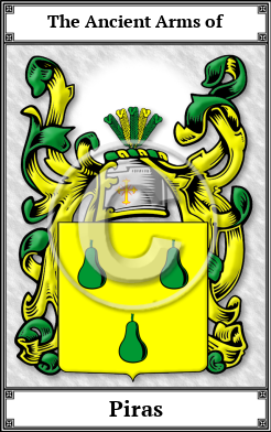 Piras Family Crest Download (JPG) Book Plated - 600 DPI