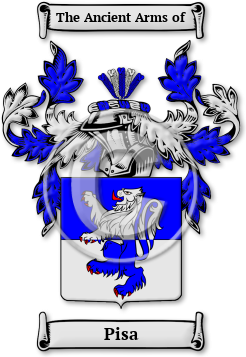 Pisa Family Crest Download (jpg) Legacy Series - 150 DPI